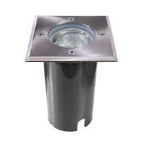 Aton faretto calpestabile quadrato IP67 LED GU10 incasso foro 10cm luci parcheggio giardino viale 230V FORMA QUADRATO