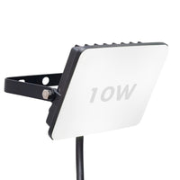 Faro LED slim faretto orientabile staffa IP65 diffusore opaco luce giardino negozio cancello tabelle insegne 10W