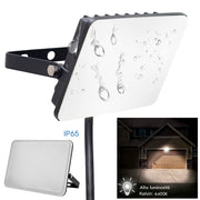 Faro LED slim faretto orientabile staffa IP65 diffusore opaco luce giardino negozio cancello tabelle insegne 30W