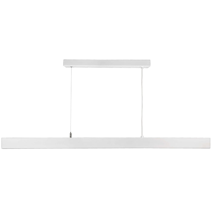 Lampada LED 28W sospensione pendente dimmerabile angolo luce 24gradi ufficio scrivania 4000K alimentatore 230V BIANCO