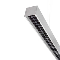 Lampada LED 28W sospensione pendente dimmerabile angolo luce 24gradi ufficio scrivania 4000K alimentatore 230V BIANCO