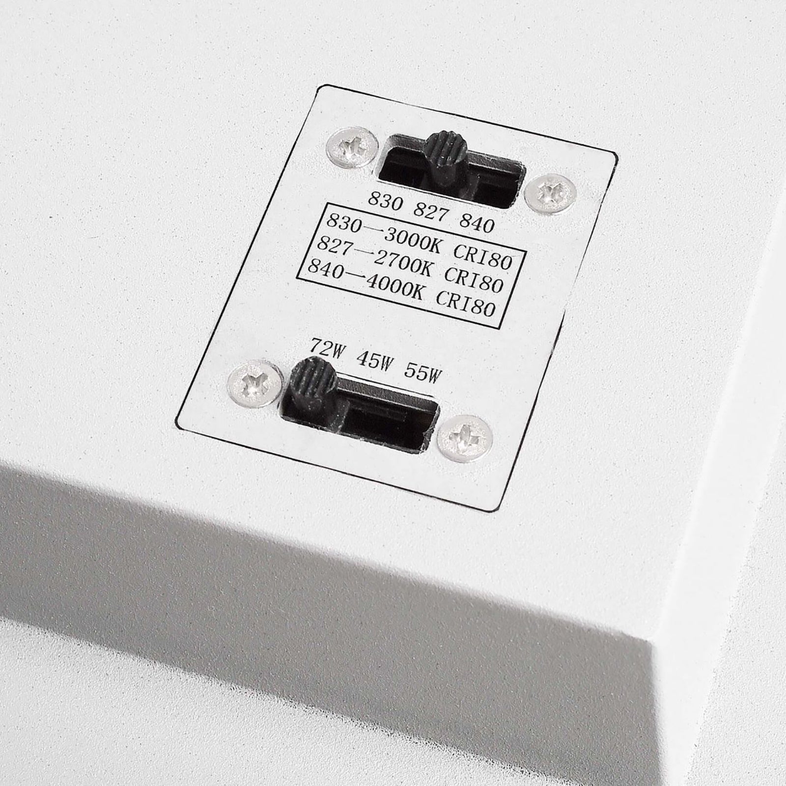 DRACONIS FARETTO TRACK LED CCT 72W BINARIO TRIFASE 3IN1 DIMMERABILE TRAMITE SELETTORE 3 TEMPERATURE DI LUCE 230V GRIGIO