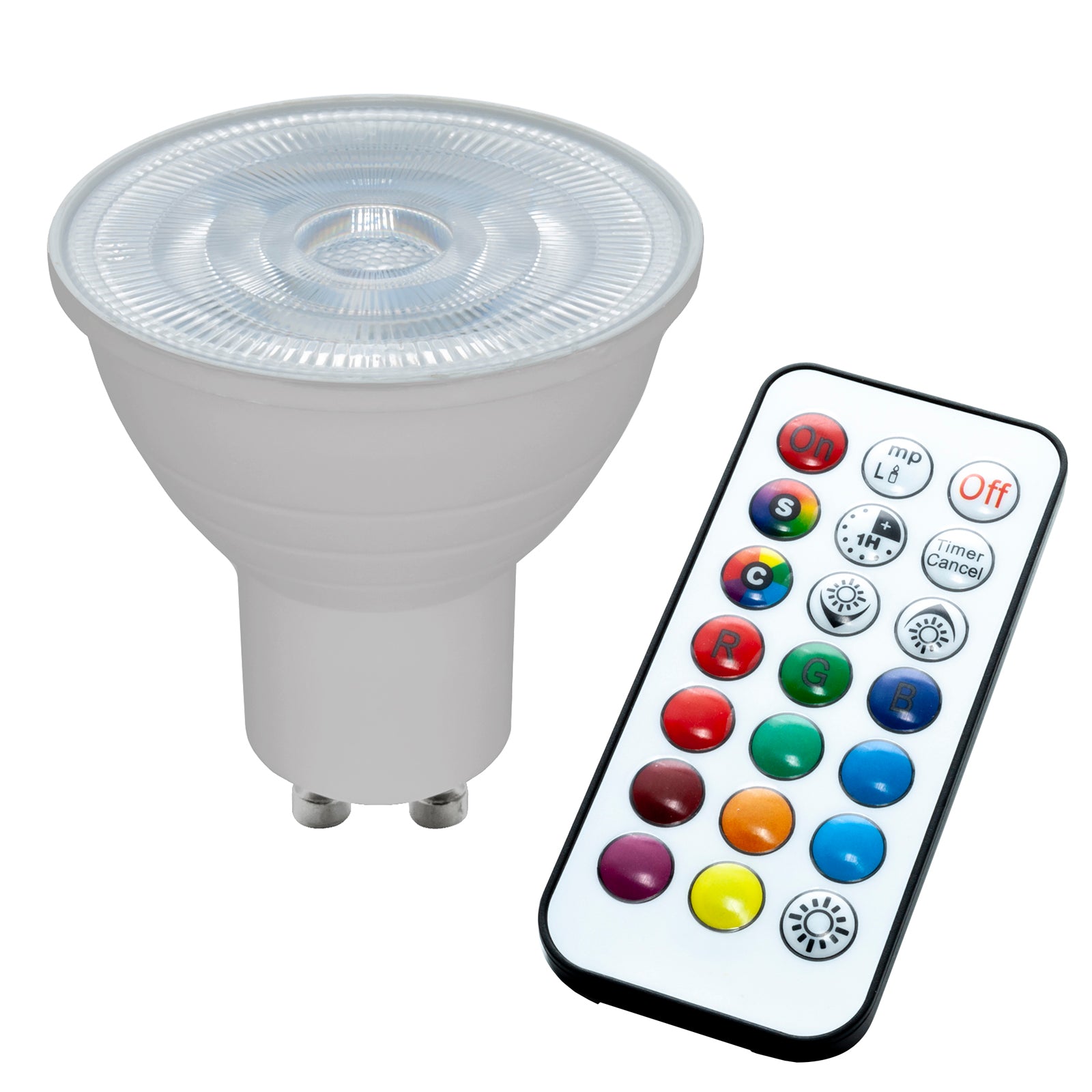 Faretto LED 6W multicolore incasso 6cm tondo bianco silver  GU10 effetti luce colorata 230V LUCE RGBW 6000K BIANCO