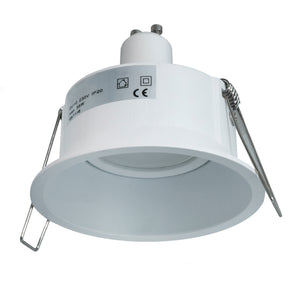 Faretto tondo retrocesso incasso foro 85mmlampada LED GU10 8W luci soffitto ingresso negozio vetrine 230V BIANCO 3000K