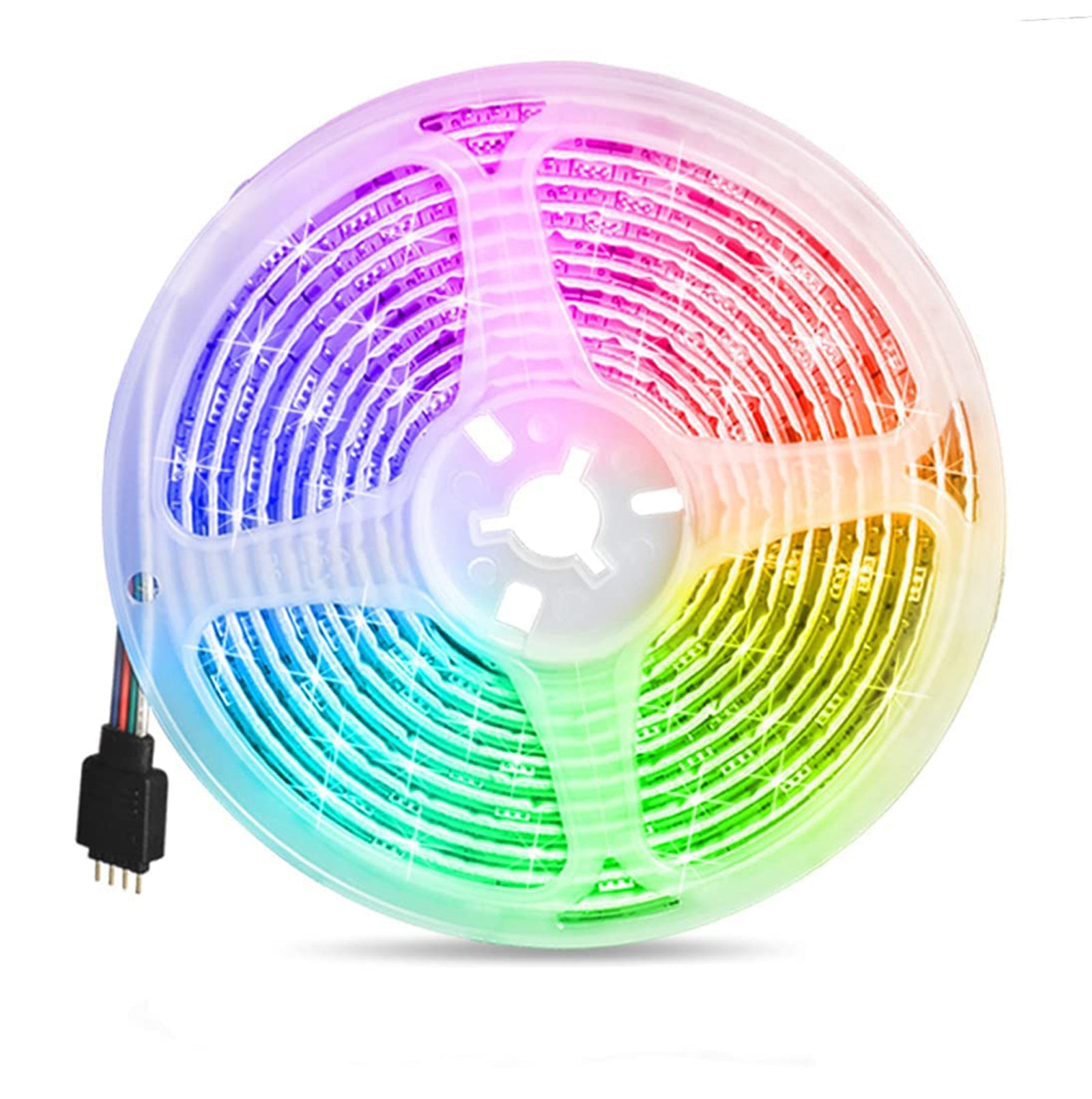 5m Striscia LED RGB SMD5050 12V Nastri LED 300 Catena flessibile luminosa cambia colore autoadesive per interni