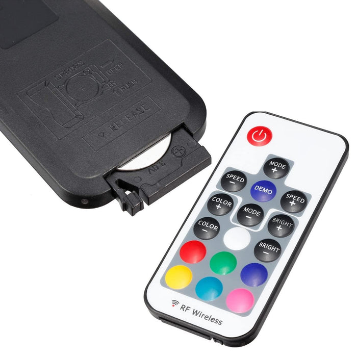 Centralina mini controller dimmer RGB 12V 24V 6A effetti luce colorata per strip strisce LED con telecomando RF