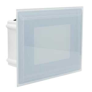 Faretto LED 3W segnapassi vetro IP65 incasso muro scatola 503 luce balcone viale giardino scale gradini 230V 4000K