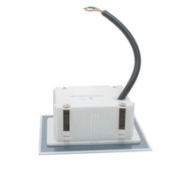 Faretto LED 3W segnapassi vetro IP65 incasso muro scatola 503 luce balcone viale giardino scale gradini 230V 4000K