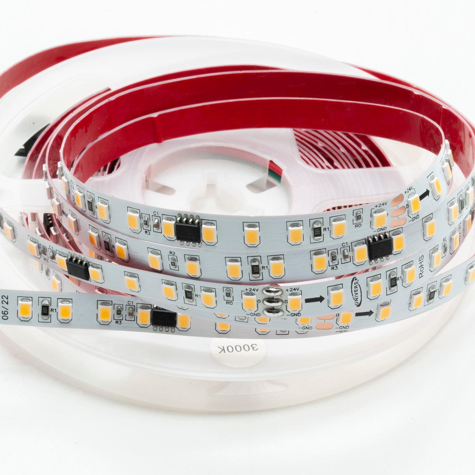 Striscia digitale 120 LED 61W 24V giochi effetti luce segnaletica con dimmer incluso flessibile adesiva 5 mt LUCE 6500K