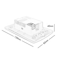Faretto segnapassi LED 1.3W incasso parete scatola 503 sensore movimento crepuscolare luci passaggio 230V NERO 4000K