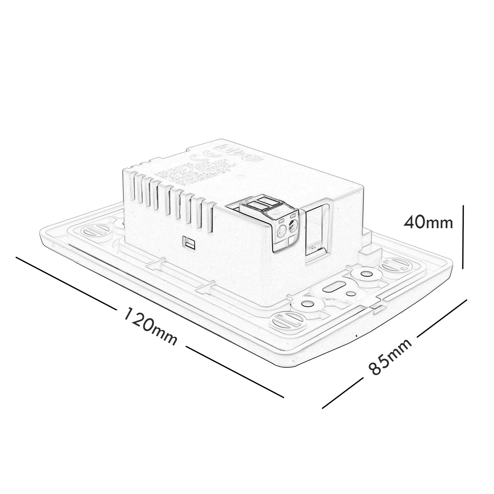 Faretto segnapassi LED 1.3W incasso parete scatola 503 sensore movimento crepuscolare luci passaggio 230V BIANCO 3000K