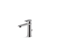 Miscelatore lavabo con scarico acciaio inox Vema AYAS STEEL V28010 Satinato