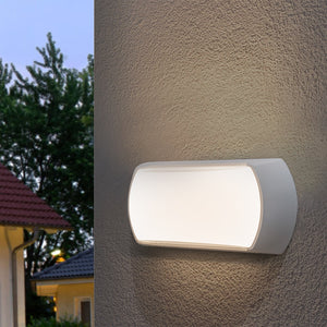 CAPRI applique bianco LED 12W luce esterni IP54 lampada parete muro ingresso giardino porticati 4000K 960 lumen 230V
