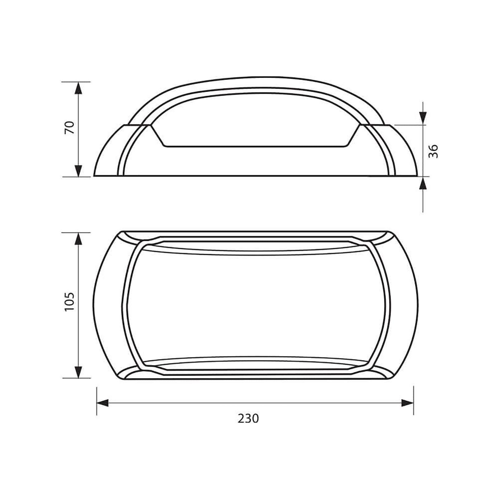 CAPRI applique bianco LED 12W luce esterni IP54 lampada parete muro ingresso giardino porticati 4000K 960 lumen 230V
