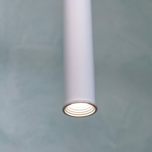 Lampada moderna sospensione elegante cilindrica LED 3W luce calda cucina pendente 50cm tavolo bar 230V BIANCO 4000K