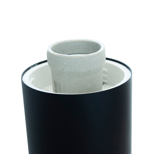 TOKYO Lampione LED attacco E27 acciaio NERO palo tenuta stagna esterno luce giardino viale cortile 230V MISURA 80CM