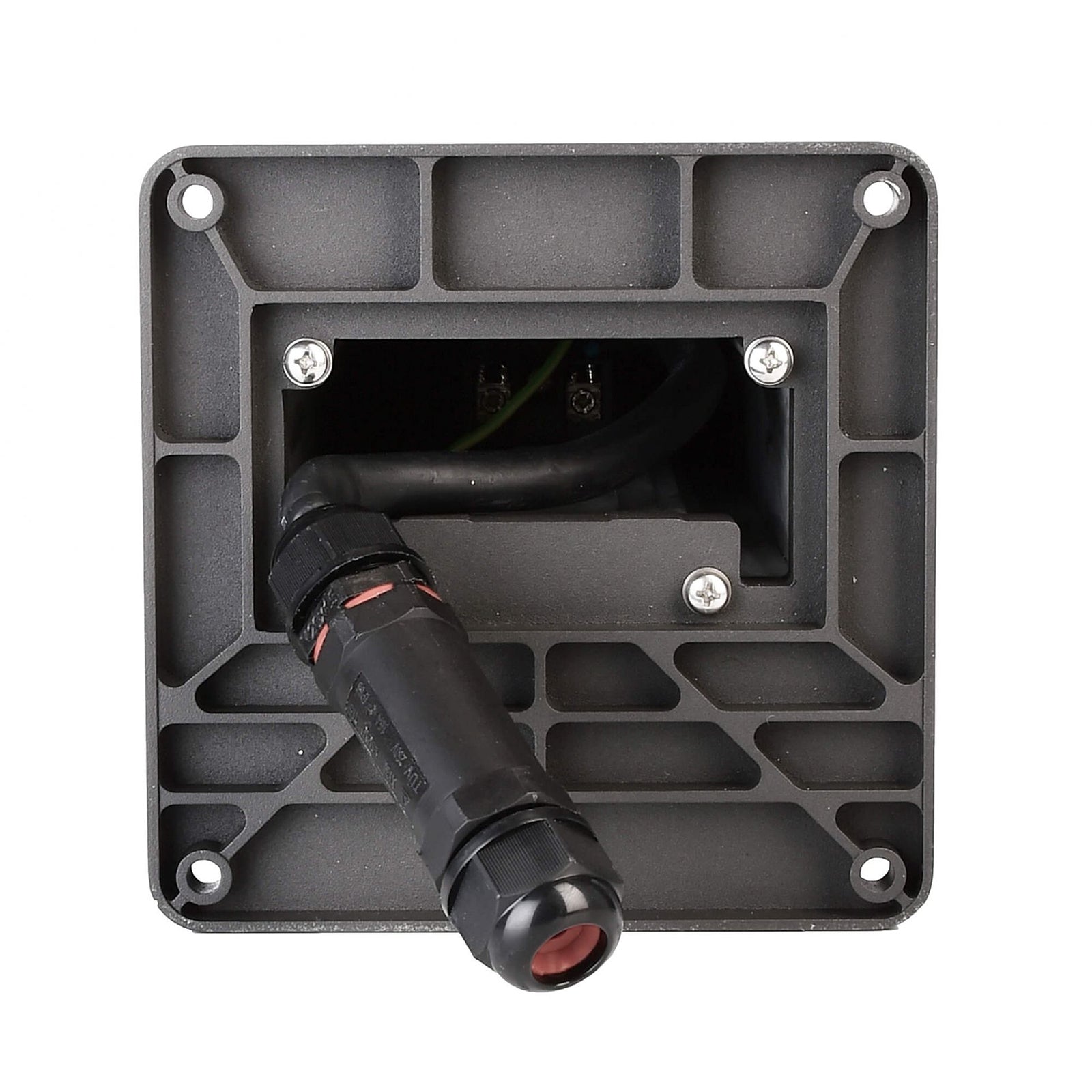 Lampione LED attacco E27 colonnina elettrica da esterno multipresa IP44/IP68 impermeabile 2 prese luce giardino 230V