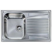 ELLECI Lavello Inox River 300 79X50 1 Vasca con gocciolatoio Dx Antigraffio Sacco
