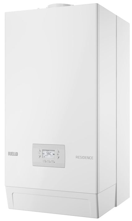 Caldaia a Condensazione Riello RESIDENCE AQUA 25 BIS con Accumulo di 30 lt Metano Completa di Kit Scarico Fumi