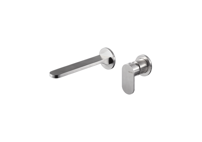 Miscelatore a parete per lavabo acciaio inox Vema AYAS STEEL V28050 Satinato
