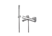 Miscelatore vasca con doccetta acciaio inox Vema AYAS STEEL V28081 Satinato