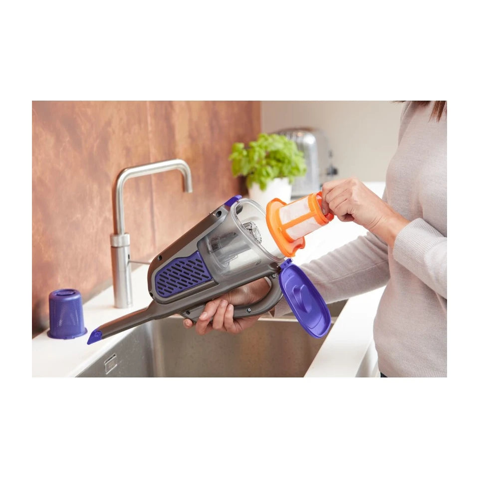 Aspirapolvere portatile Black & Decker BHHV520BFP nero, viola senza sacchetto