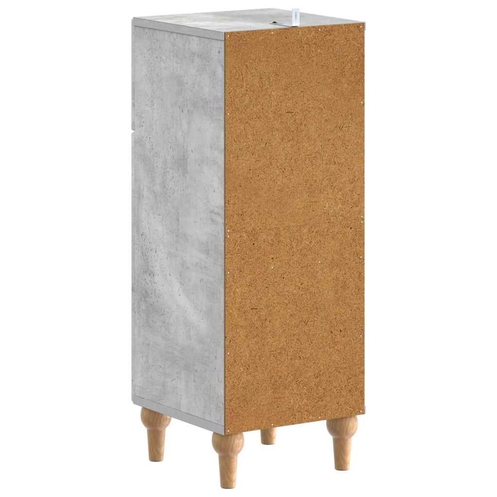 Mobiletto da Bagno ALKMAAR Grigio Cemento 30 x 31 x 80 cm 896168