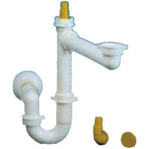 Sifone spazio 1 tubo ottone d40 bianco lira 9.1279.06