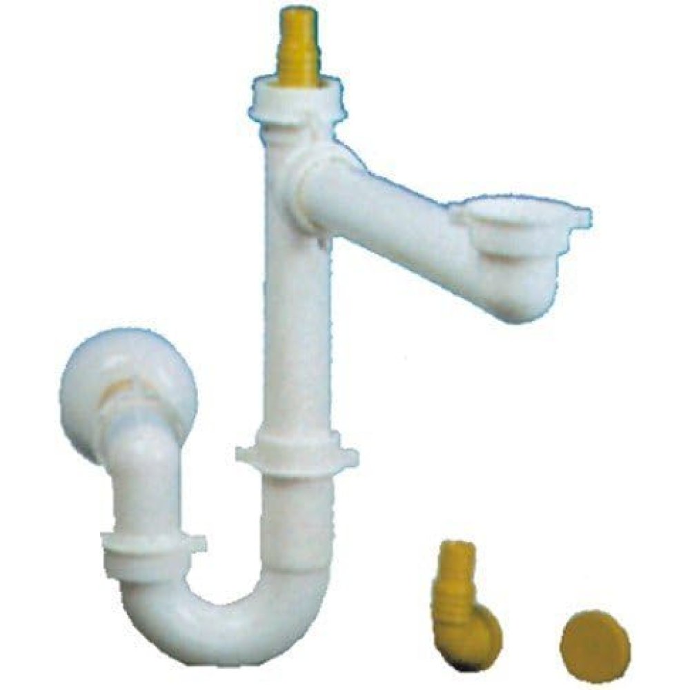 Sifone spazio 1 tubo ottone d40 bianco lira 9.1279.06