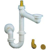 Sifone spazio 1 tubo ottone d40 bianco lira 9.1279.06