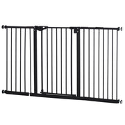 EasyComfort Cancellino per Cani a 3 Estensioni con Larghezza Regolabile fino a 147.5 cm e Chiusura Automatica, Nero