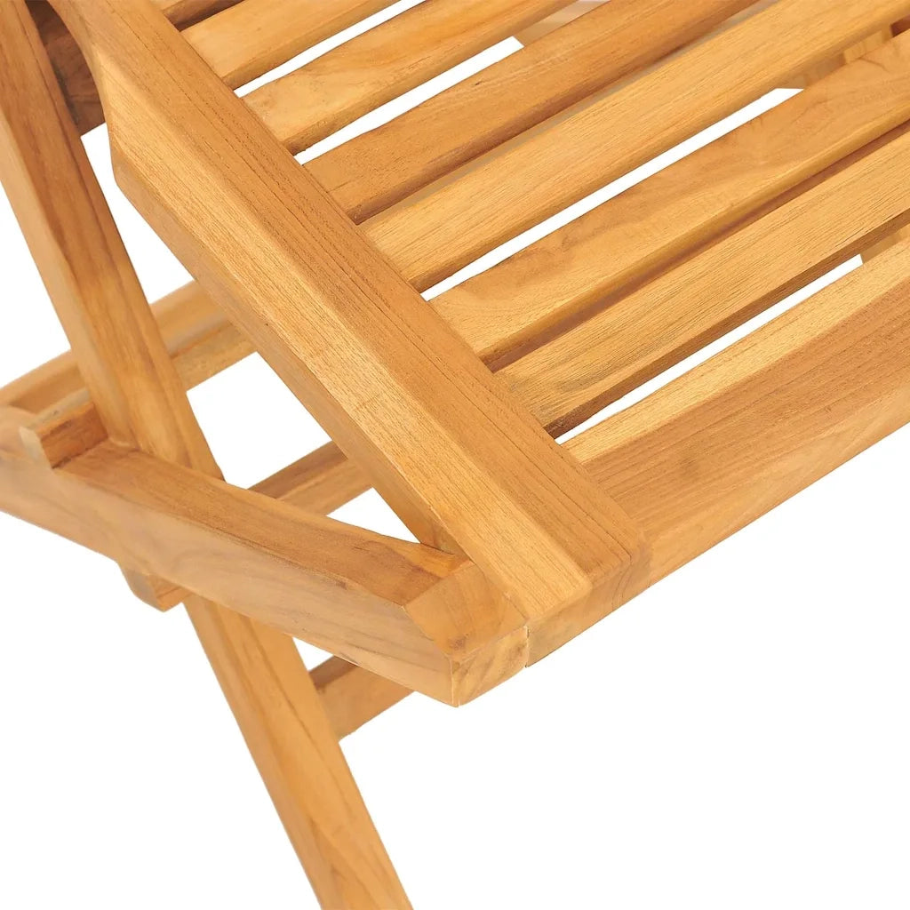 Set da Pranzo per Giardino 5 pz in Legno Massello di Teak 3154999