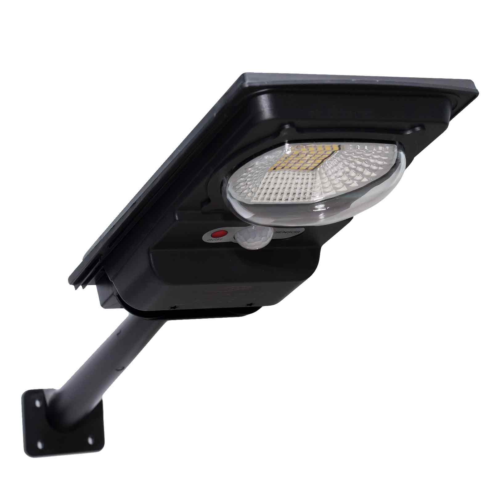 Proiettore lampada solare led 15W IP65 sensore crepuscolare lanterna con staffa faretto luce per esterni