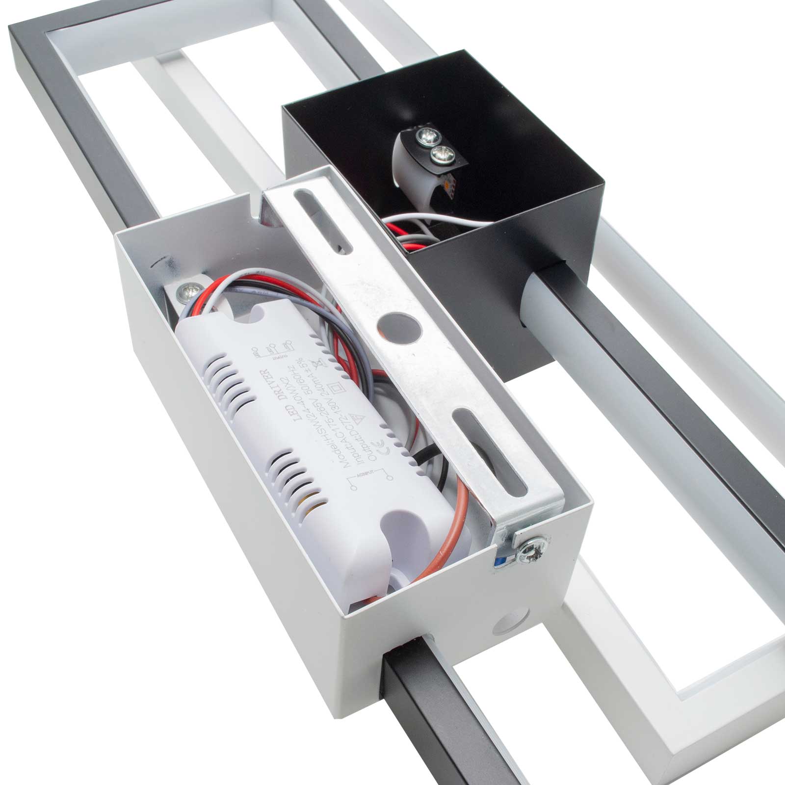 Applique LED moderno rettangolare 23W CCT da 3000K a 6500K lampada parete muro dimmerabile luce con telecomando 230V