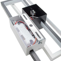 Applique LED moderno rettangolare 23W CCT da 3000K a 6500K lampada parete muro dimmerabile luce con telecomando 230V