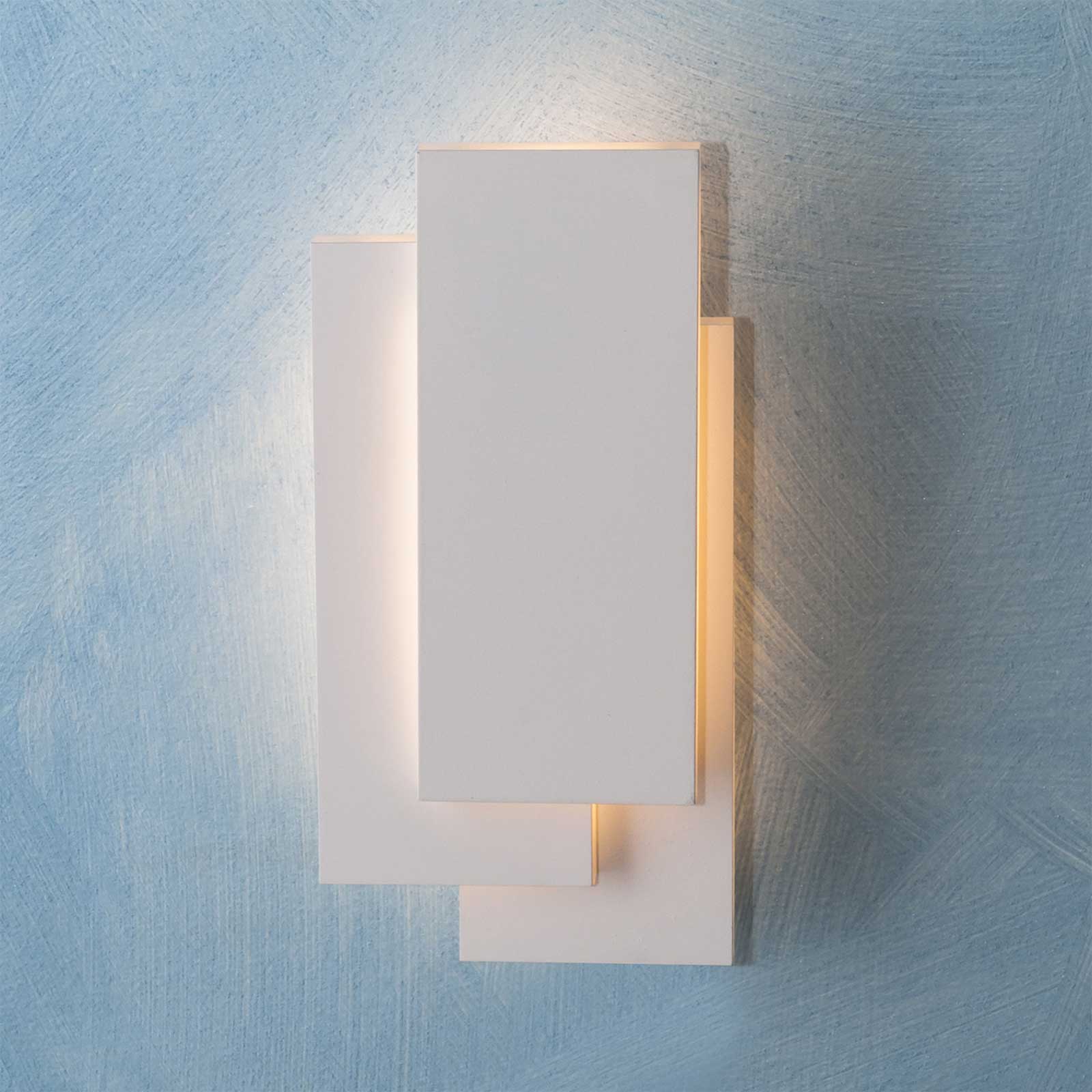 Applique moderno rettangolare LED 12W CCT 3 temperature di luce da 3000K a 6500K lampada parete muro soggiorno ufficio 230V