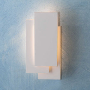 Applique moderno rettangolare LED 12W CCT 3 temperature di luce da 3000K a 6500K lampada parete muro soggiorno ufficio 230V