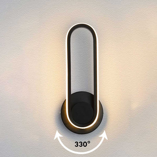 Applique LED moderno orientabile girevole 9W 3 STEP luce 3000K 4000K 6000K lampada parete ingresso camera letto 230V