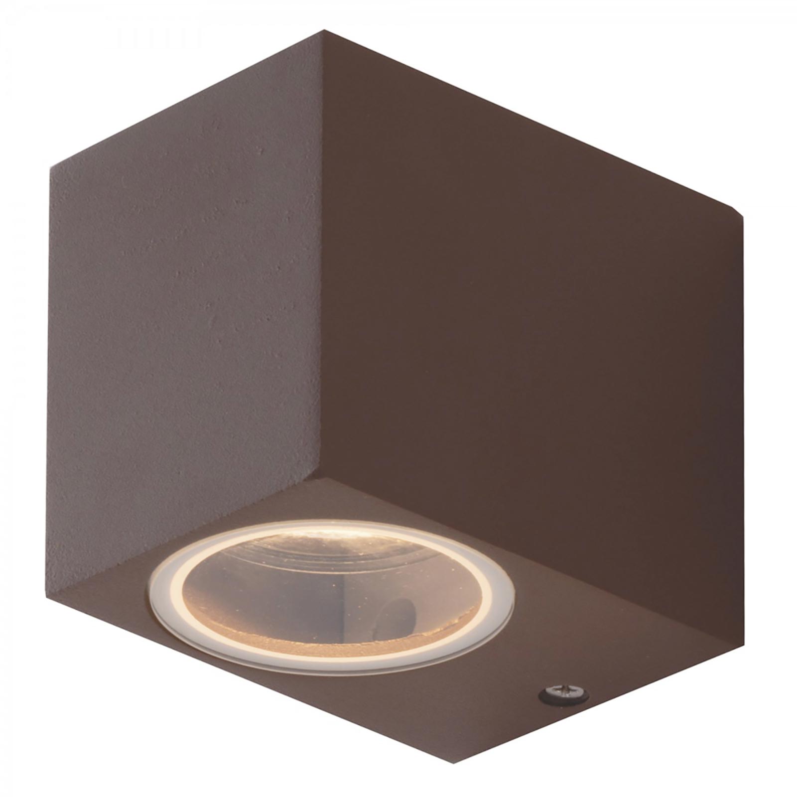 Applique LED GU10 lampada parete muro esterni luce ingresso balcone terrazzo porticati 230V IP44 / IP65 QUADRATO CORTEN