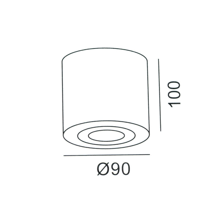 Plafoniera faretto TONDO lampada soffitto LED GU10 6W luce bagno sensoriale IP65 230V COLORE NERO RGBW+6000K