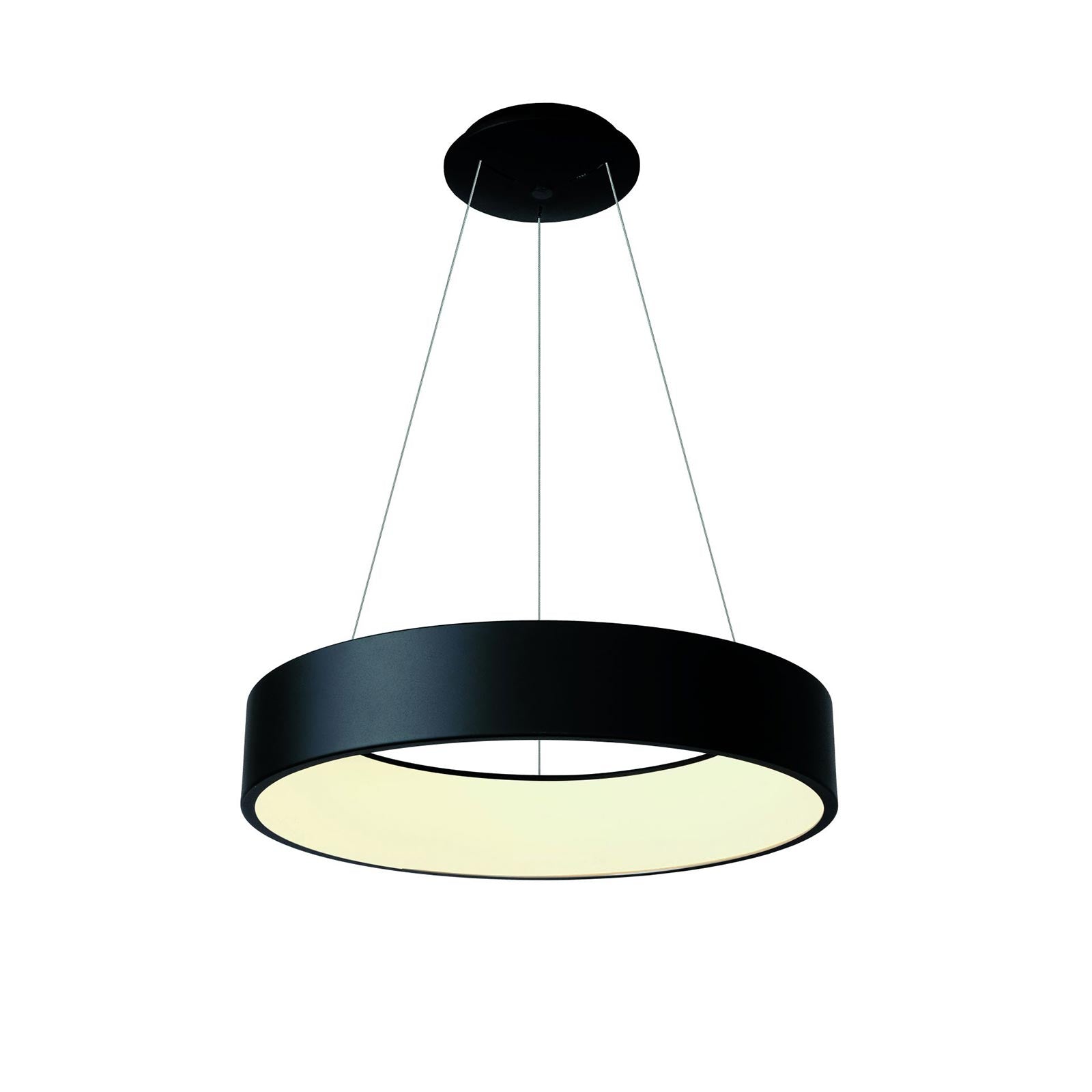 SCULPTORIS 800 Lampada sospensione LED 60W CCT pendente cerchio lampadario moderno luce soggiorno negozio 230V 80cm NERO