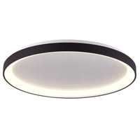 Merope 400 plafoniera tonda LED CCT 30W 3000K 4000K lampada luce soffitto parete ufficio studio 230V 38cm COLORE NERO