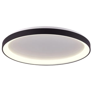 Merope 400 plafoniera tonda LED CCT 30W 3000K 4000K lampada luce soffitto parete ufficio studio 230V 38cm COLORE NERO