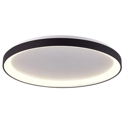Merope 400 plafoniera tonda LED CCT 30W 3000K 4000K lampada luce soffitto parete ufficio studio 230V 38cm COLORE NERO