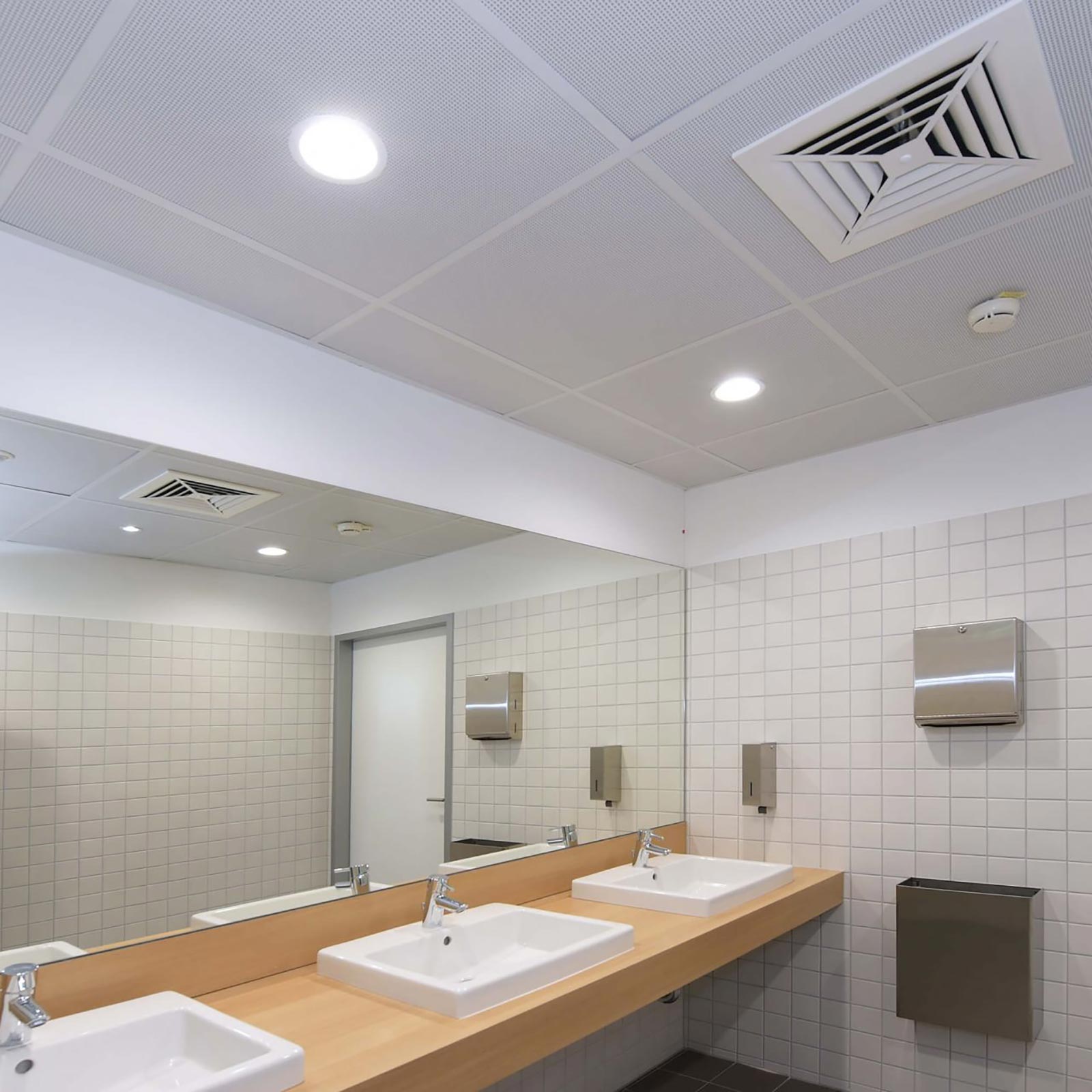 Alya Plafoniera tonda incasso 10cm faretto LED 7W moderno pannello luce interni soffitto ufficio negozio 230V LUCE 2700K