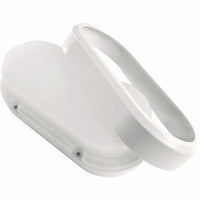 Applique moderno bianco parete lampada impermeabile ovale LED 18W luce esterni giardino ingressi garage 230V 6000K