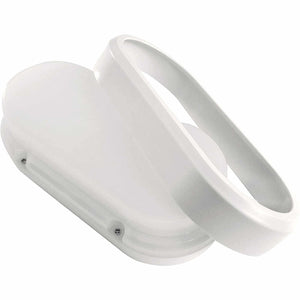 Applique moderno bianco parete lampada impermeabile ovale LED 18W luce esterni giardino ingressi garage 230V 6000K