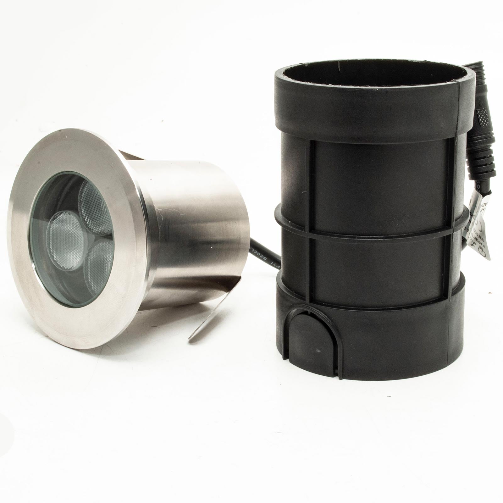 Faretto LED 24V RGBW calpestabile tondo incasso 65mm IP68 tenuta stagna segnapassi 9W RGB 4000K DMX luci terreno cemento