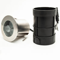 Faretto LED 24V RGBW calpestabile tondo incasso 65mm IP68 tenuta stagna segnapassi 9W RGB 4000K DMX luci terreno cemento