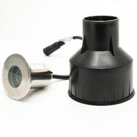 Faretto LED 24V RGBW calpestabile tondo segna passi incasso IP68 tenuta stagna 4W RGB 4000K DMX luci da terra 